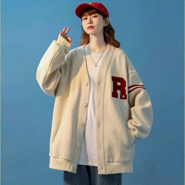 Áo khoác Cardigan logo thêu R
